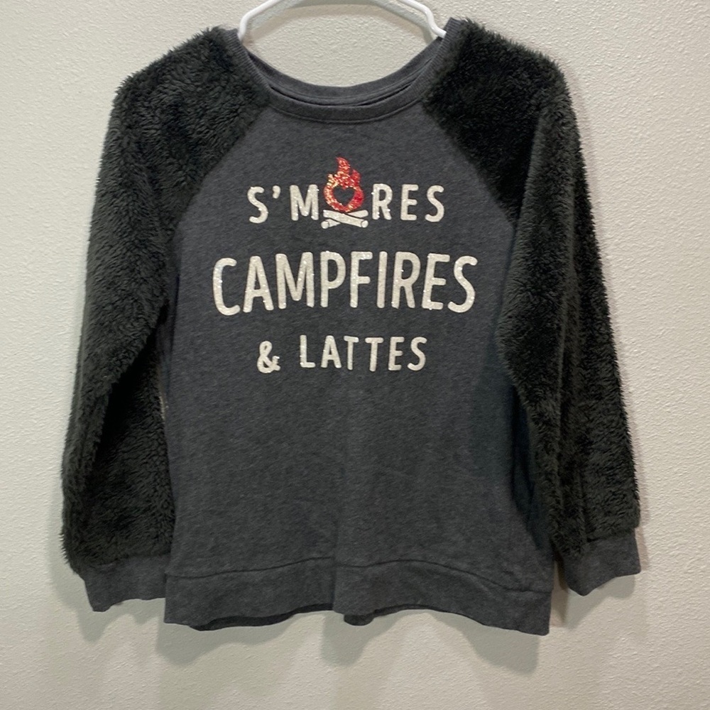 Justice fleece top crew